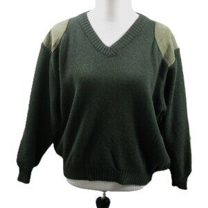 Barbour Men's Army Green Washable Wool Sweater Size M?